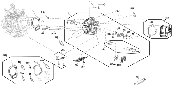Part Location Diagram of 84012627 Briggs and Stratton Gasket Set, Valve